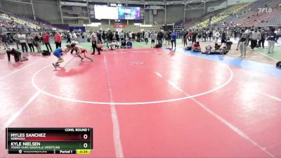 126 lbs Cons. Round 1 - Myles Sanchez, Nebraska vs Kyle Nielsen, Young Guns Nashville Wrestling