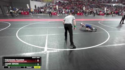 51 lbs Quarterfinal - Theodore Folkens, Milton Monsters Wrestling Club vs Caden Senzig, LAW