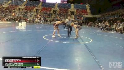 106 lbs Semis & 1st Wb (8 Team) - Chase Clemenson, E1-West Fargo Sheyenne vs Cade Nieuwsma, W2-Bismarck