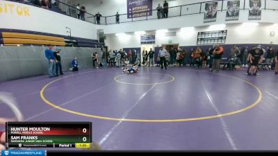 84 lbs 3rd Place Match - Sam Franks, Shoshoni Junior High School vs Hunter Moulton, Powell Middle School