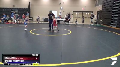 45 lbs Round 2 - Brooks Malmanger, Iowa vs Owen Davis, Powerhouse Wrestling Club