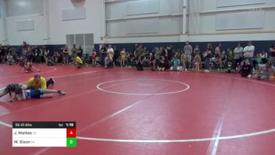 56-61.6 lbs Semifinal - Juliana Matteo, OH vs Marley Dixon, PA