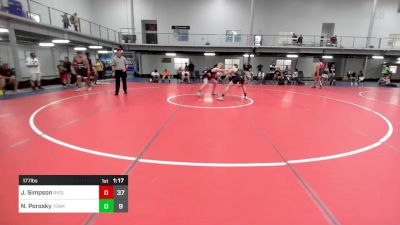 177 lbs Rr Rnd 2 - Jaden Simpson, Revival Elite vs Nick Porosky, Team Jake