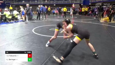 86 lbs Final - Zoe Fabyonic, Mt. Lebanon vs Lennox Deringer, Mt. Lebanon