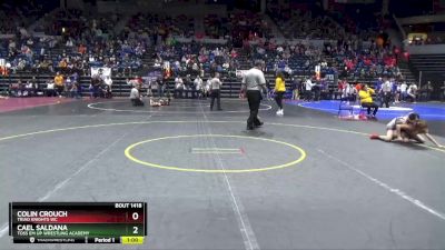 80 lbs Quarterfinal - Cael Saldana, Toss Em Up Wrestling Academy vs Colin Crouch, Triad Knights WC