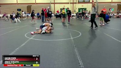 96 lbs Round 5 (6 Team) - Jacob Pope, Machine Shed WC vs Drew Eveleth, Warhawks