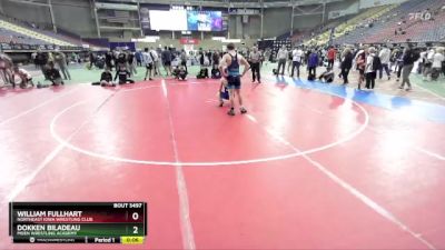 150 lbs Cons. Round 4 - William Fullhart, Northeast Iowa Wrestling Club vs Dokken Biladeau, Moen Wrestling Academy