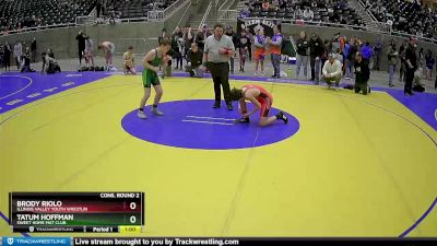 114 lbs Cons. Round 2 - Tatum Hoffman, Sweet Home Mat Club vs Brody Riolo, Illinois Valley Youth Wrestlin