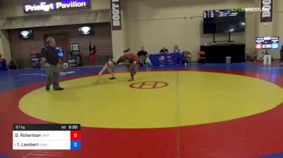 57 kg Con 16 #2 - DaWayne Robertson, Unattached vs Tim Lambert, Sunkist Kids Wrestling Club