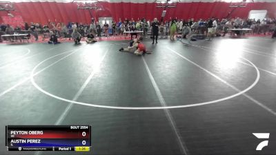 132 lbs Cons. Round 5 - Peyton Oberg, WI vs Austin Perez, IL