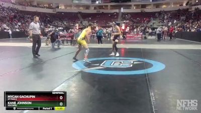 4A 127 lbs Semifinal - Mycah Gachupin, St Pius X vs Kane Johnson, Socorro