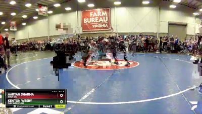 102 lbs Champ. Round 1 - Aaryan Sharma, Nova WC vs Kenton Wesby, Flex Wrestling