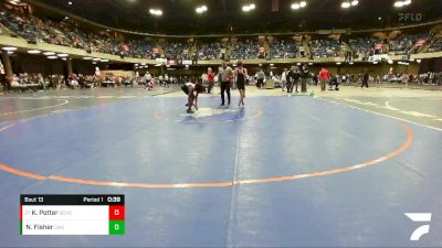 101 lbs Champ. Round 1 - Kaden Potter, St. Charles East vs Nathan Fisher, Cahokia