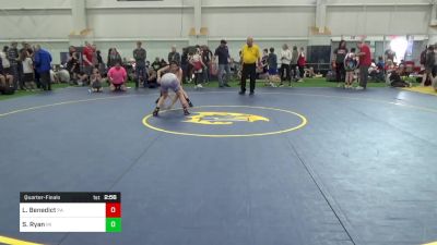 J-110 lbs Quarterfinal - Luke Benedict, PA vs Sullivan Ryan, MI