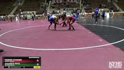 285 lbs Quarterfinal - TANNER STOGNER, Shelby County vs Kadarius Pitts, Beauregard HS