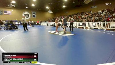 135 lbs Semifinal - Kaylynn Brassfield, Monache vs Maria Romo, Atascadero