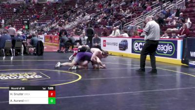 172 lbs Round Of 16 - Hunter Snyder, Greater Latrobe vs Avery Aurand, Mifflin County