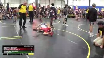 78 lbs Quarterfinals (8 Team) - Phoenix Shelton, Missouri Gold vs Griffin Heeney, American Gladiators-Red