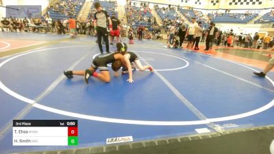 67 lbs 3rd Place - Tahnku Ehsa, Wyandotte Youth Wrestling vs Hudson Smith, Salina Wrestling Club