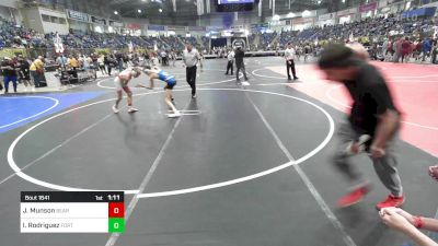 95 lbs Semifinal - Jerricho Munson, Bear Cave vs Isaiah Rodriguez, Fort Lupton