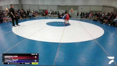 144 lbs Placement Matches (16 Team) - Addison Lyon, Ohio Blue vs Tykala Pruitt, South Carolina