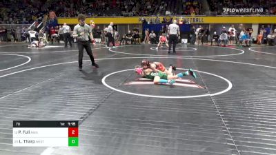 70 lbs Round Of 32 - Parker Full, Abington Heights vs Layden Tharp, West Greene