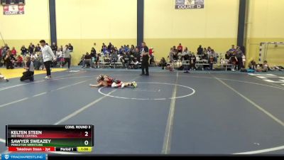 60 lbs Cons. Round 3 - Kelten Steen, Red Rock Central vs Sawyer Sweazey, Princeton Wrestling