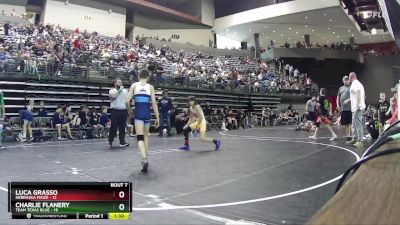 80 lbs Round 3 (6 Team) - Charlie Flanery, Team Texas Blue vs Luca Grasso, Nebraska Maize