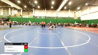 160 lbs Round Of 64 - Cody Quick, Palmyra Macedon vs Patrick Cossgrove, Cornwall