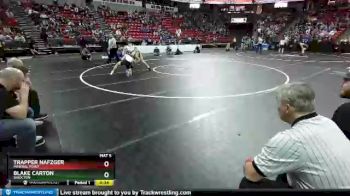 D3-132 lbs Cons. Semi - Trapper Nafzger, Mineral Point vs Blake Carton, Shiocton