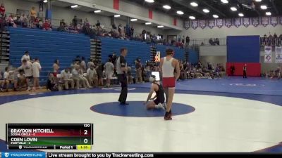 120 lbs Round 3 (4 Team) - Braydon Mitchell, Social Circle vs Coen Lovin, Maryville