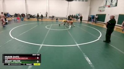 140 lbs 1st Place Match - Brodey Wilcox, Natrona Colts Wrestling vs Wudzie Zaato, Moorcroft Mat Masters Wrestling Club