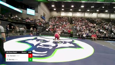 285 lbs 5th Place Match - Sterling Hansen, Viewmont vs Grant Barney, Spanish Fork