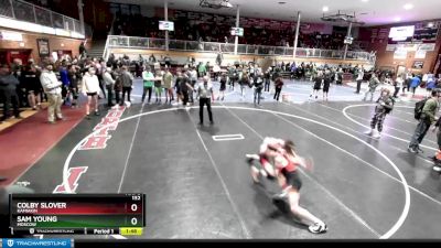 132 lbs Cons. Round 2 - Colby Slover, Kamiakin vs Sam Young, Moscow