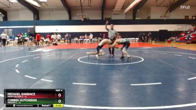 125 lbs Finals (2 Team) - Corbin Hutchison, Messiah 2 vs Michael Sandacz, Penn College 2