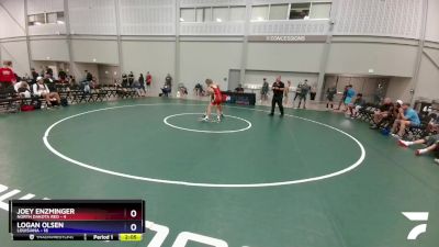 120 lbs Round 1 (6 Team) - Joey Enzminger, North Dakota Red vs Logan Olsen, Louisiana