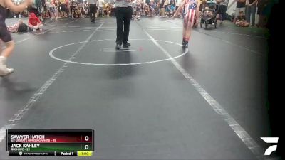 78 lbs Round 5 (8 Team) - Sawyer Hatch, U2 Upstate Uprising White vs Jack Kahley, Rush WC