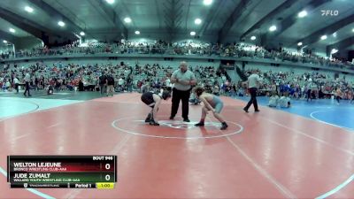 120 lbs Cons. Round 3 - Jude Zumalt, Willard Youth Wrestling Club-AAA vs Welton Lejeune, Bronco Wrestling Club-AAA