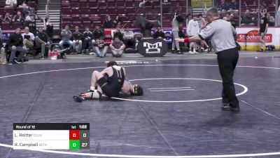 121 lbs Round Of 16 - Luke Reitter, Council Rock South vs Ryder Campbell, Bethlehem Catholic