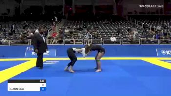 BRIDGET GRACE MCELIECE vs ELISABETH ANN CLAY 2021 World IBJJF Jiu-Jitsu No-Gi Championship