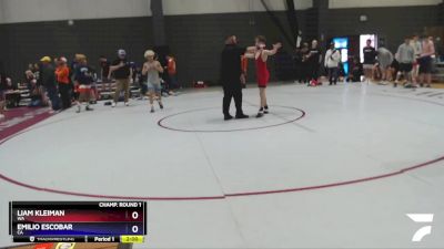 113 lbs Champ. Round 1 - Liam Kleiman, WA vs Emilio Escobar, CA