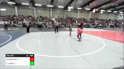 90 lbs Quarterfinal - Brody Gherardini, Team Grand Valley Elite vs Ismael Lucero, WLV JR Wrestling