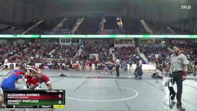 85 lbs Quarterfinal - Kennedy Portlock, Trailhands vs Alexandra Ramirez, Dodge City Academy