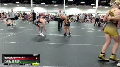 130 lbs Semis (4 Team) - Mason Johnson, Mayfield Mat Academy vs Kayden Harrington, Terps Xpress