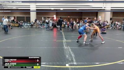 110 lbs Quarterfinals (8 Team) - Cole Pettit, SHWA vs Jack Goeke, Ohio Gold