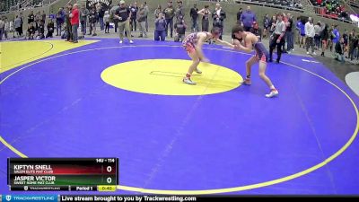 114 lbs Semifinal - Kiptyn Snell, Salem Elite Mat Club vs Jasper Victor, Sweet Home Mat Club