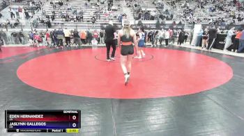 53 lbs Semifinal - Eden Hernandez, CA vs Jaslynn Gallegos, CO