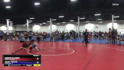 130 lbs Round 1 (6 Team) - Aaron Ellison, North Carolina vs Noah Macha, Louisiana