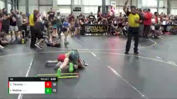 56 lbs Semis & 1st Wrestleback (8 Team) - Ian Webber, The Funky Singlets Teal vs Luke Taussig, East Kansas Eagles