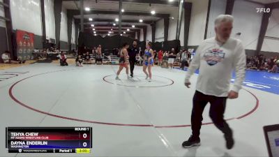 155 lbs Round 1 - Tehya Chew, Mt Adams Wrestling Club vs Dayna Enderlin, Washington